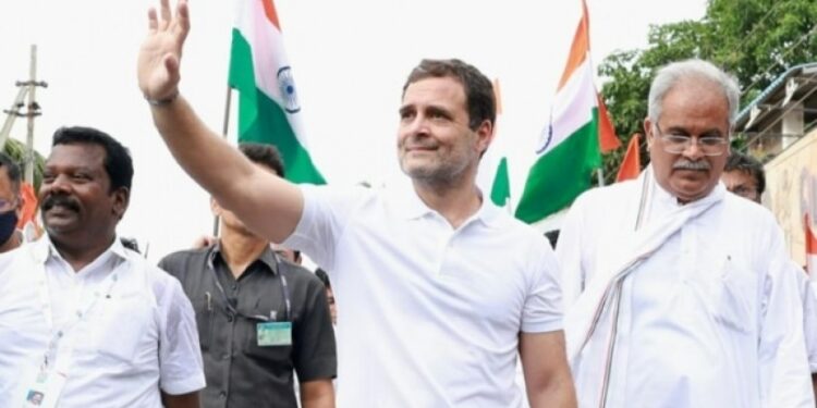 भारत जोड़ो यात्रा  में शामिल हुए भूपेश बघेल