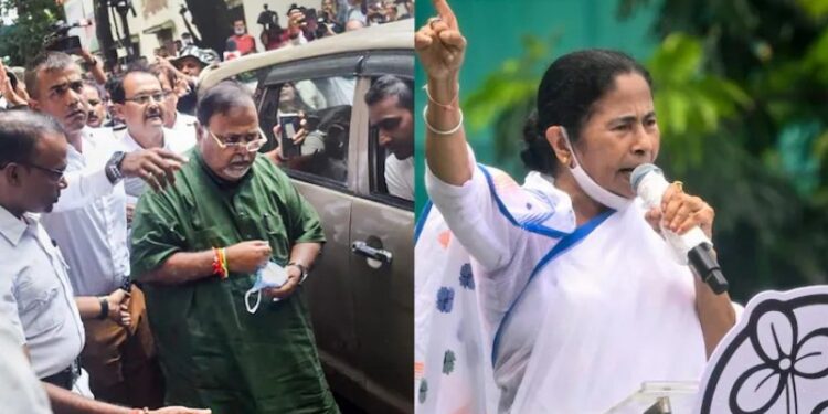 भ्रष्ट पार्थ चटर्जी को ममता बनर्जी ने मंत्री पद हटाया