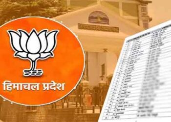 हिमाचल के चुनावो के लिए बीजेपी ने अपनी लिस्ट जारी की