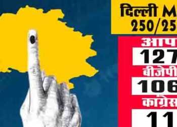 Delhi MCD Election counting:रुझानों में आपकी की सरकार, AAP दफ्तर में जश्न का माहौल, नया नारा- अच्छे होंगे 5 साल MCD  में भी केजरीवाल