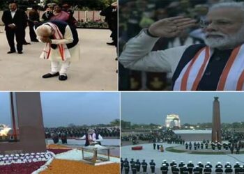 War Memorial:वार मेमोरियल पहुंचे प्रधानमंत्री नरेंद्र मोदी,शहीदों को किया नमन