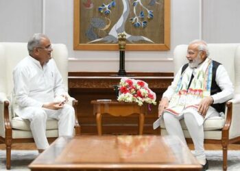 सीएम भूपेश के फाग के मुरीद हुए प्रधानमंत्री नरेन्द्र मोदी,मुलाकात के दौरान पीएम ने की जमकर तारीफ
