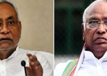 Nitish meet Congress President Kharge