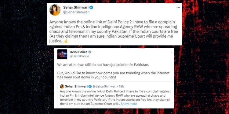 पाकिस्तानी इंफ्लुएंसर ने दिल्ली पुलिस से पीएम मोदी पर  FIR करने की करी मांग, पाकिस्तान में हिंसा भड़काने का लगाया आरोप , दिल्ली पुलिस ने दिया मजेदार जबाब….