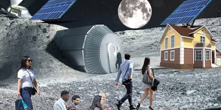 चांद पर घर
