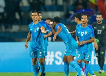 सैफ चैंपियनशिप में भारत ने पाकिस्तान को 4-0 से रौंदा, कप्तान क्षेत्री ने जड़ी हैट्रिक