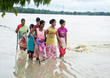 असम में बाढ़ से हालात बेहाल ,चारों तरफ पानी ही पानी , 14 जिलों के 1.20 लाख लोग प्रभावित