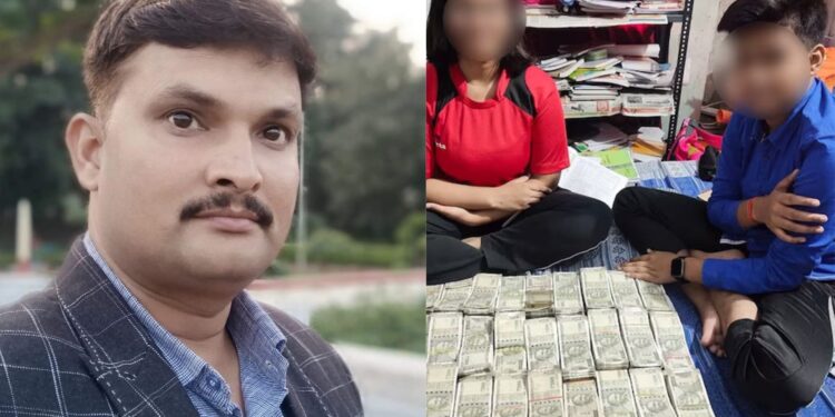 बच्चों और पत्नी का नोटों की गड्डियों संग खेलना थानेदार को पड़ गया मंहगा, फोटो हुई वायरल , एसपी ने किया लाईन हाजिर