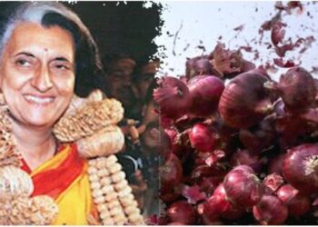 Indira ji wore onion garland rising onion prices inflation issue