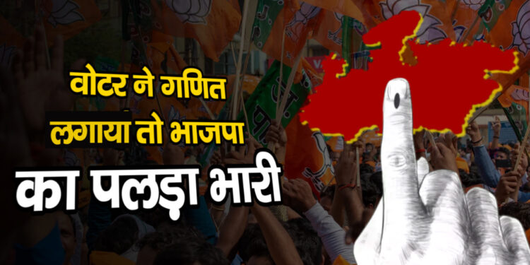 वोटर ने गणित लगाया तो भाजपा का पलड़ा भारी