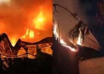 Massive fire in Maharashtra Sambhajinagar