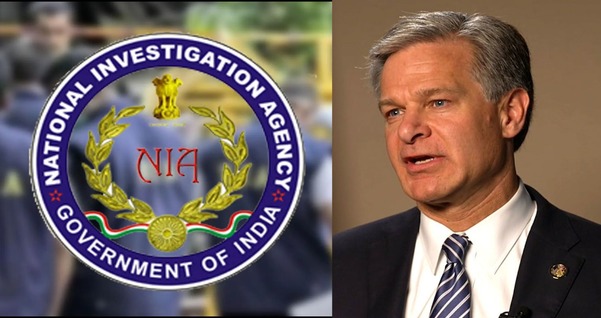 US Intelligence Security Agency Bureau of Investigation FBI Chief Christopher India
