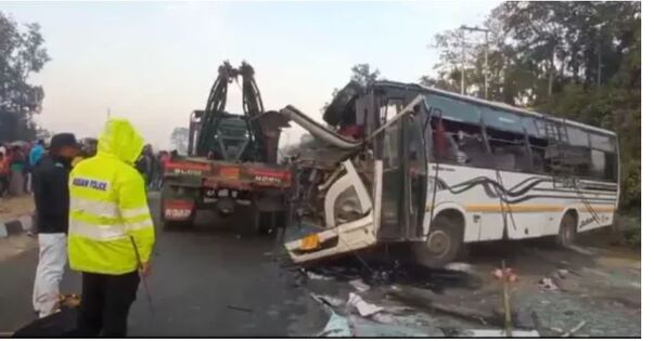 Assam Golaghat horrific accident 14 dead
