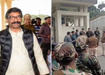 Jharkhand CM Hemant Soren ED team alleged land scam South Delhi Shanti Niketan residence