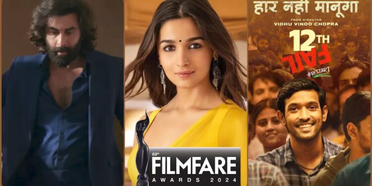 69th Filmfare awards: रणबीर और आलिया को मिला बेस्ट एक्टर-एक्ट्रेस का ख़िताब, 12th फेल बनी बेस्ट फिल्म