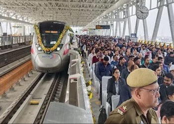 मोदीनगर तक दौड़ी ”नमों भारत”,आधे घंटे में पूरा होगा 34 किमी तक का सफर