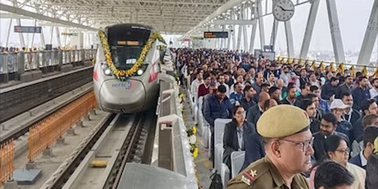 मोदीनगर तक दौड़ी ”नमों भारत”,आधे घंटे में पूरा होगा 34 किमी तक का सफर