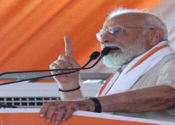 Prime Minister Narendra Modi election rally in Aligarh Uttar Pradesh