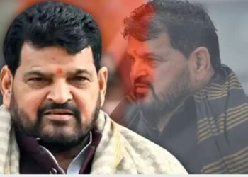 Uttar Pradesh Kaiserganj Lok Sabha seat election environment Brij Bhushan asylum controversy BJP candidate Karan Bhushan