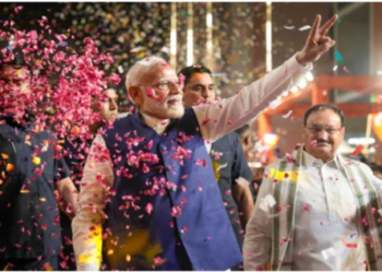 NDA counting of Lok Sabha elections PM Narendra Modi in central government for the third time Delhi BJP headquarters