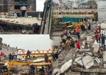 Gujarat Surat industrial area building collapsedNDRF SDRF