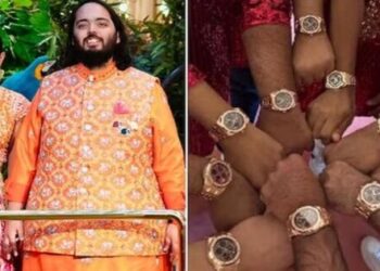 Business Tycoon Mukesh Ambani Anant Ambani Radhika Merchant Gift Watch