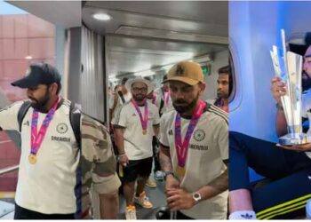 ICC T20 World Cup Champions Indian cricket team reached home to warm welcome