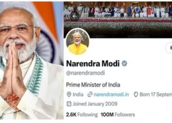 Indian Prime Minister Narendra Modi has almost 100 million followers on social media platform