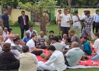 Uttar Pradesh Hathras stampede case leader of opposition Rahul Gandhi met