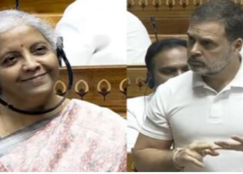 Discussion on Lok Sabha budget Rahul Gandhi takes a jibe at the central government