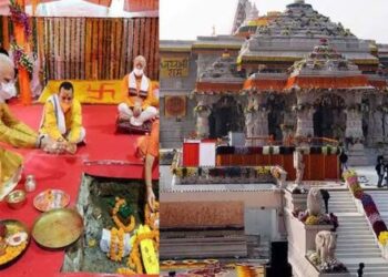 History of India 5 August Ram Temple Ayodhya Ramjanmabhoomi Temple Construction Bhoomi Pujan Prime Minister Narendra Modi