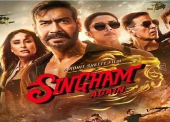 Singham Again Review Starring Kareena Kapoor khan Jackie Shroff Ajay Devgn Akshay Kumar Arjun Kapoor Deepika Padukone Ranveer Singh Tiger Shroff