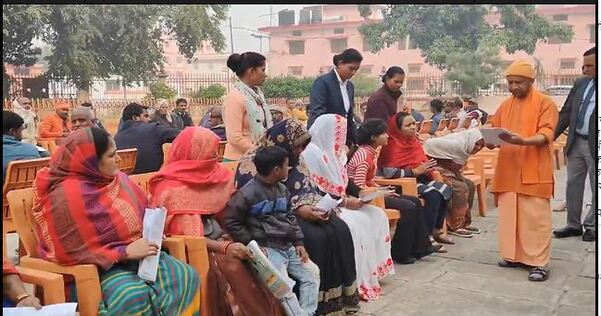 UP Chief Minister Yogi Adityanath Gorakhpur Gorakhnath Temple Janata Darbar