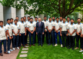 Indian cricket team की मेजबानी कैनबरा के संसद भवन में ऑस्ट्रेलिया के प्रधान मंत्री, एंथोनी अल्बानीज़ सांसद द्वारा की गई