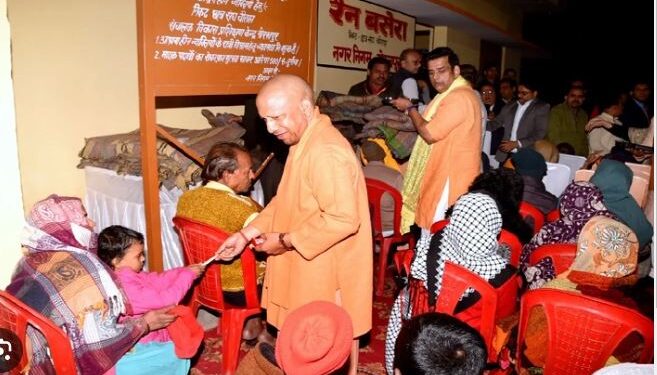 Gorakhpur CM Yogi Adityanath night shelters Ravi Kishan