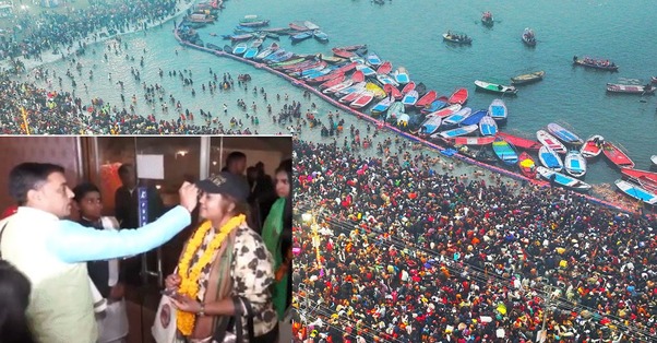 A delegation of 21 people from ten countries arrived to see the Prayagraj Maha Kumbh Mela