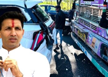 Madhya Pradesh Congress President Jitu Patwari vehicle meets with an accident