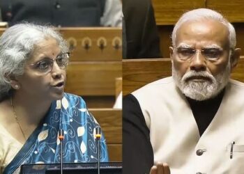 Union Finance Minister Nirmala Sitharaman presented the budget amid uproar in Parliament