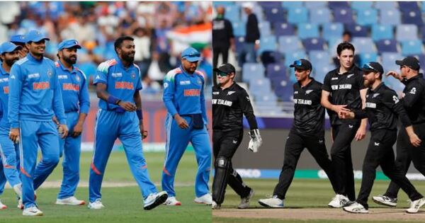 The Champions Trophy 2025 trophy will get a new champion today Team India will clash with New Zealand again