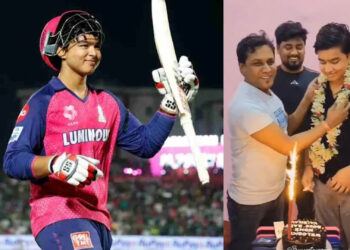 “IPL से बाहर हुए सूरमा का शाही स्वागत! राजस्थान रॉयल्स के वैभव सूर्यवंशी के लिए घर में कटा केक