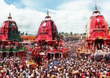 Puri Odisha Shri Jagannath Temple Every year on the Ashadh Shukla Dwitiya the grand Rath Yatra of Lord Jagannath