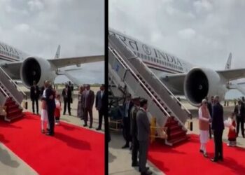 PM Modi accorded mega welcome by President Mohamed Muizzu in Maldives