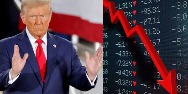 TCS के कमजोर नतीजे और ट्रंप की टैरिफ धमकी से शेयर बाजार में बड़ी गिरावट!