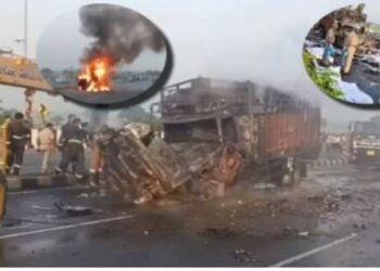 A horrific road accident took place in Aligarh Uttar Pradesh on Monday evening