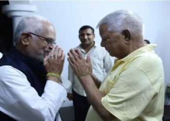 Opposition candidate B Sudarshan Reddy surrounded by controversy over meeting Lalu Prasad Yadav