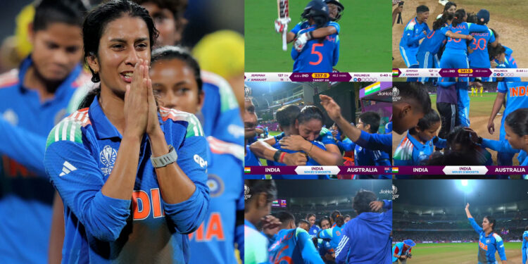 INDvsAUS WomensWorldCup: जेमिमा रोड्रिग्ज की शतकीय पारी से भारत फाइनल में, भावुक हुईं हरमनप्रीत — जीत के बाद छलक पड़े आंसू