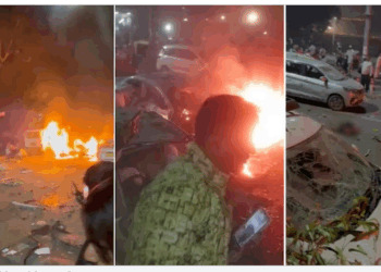 Powerful explosion near Red Fort in Delhi