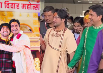 जयपुर शादी समारोह में कुमार विश्वास का इशारा, धीरेंद्र शास्त्री की शादी की अटकलें बढ़ीं