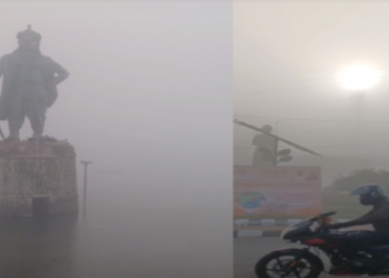 Fog engulfs the state and the capital with cold day