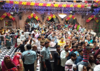 grand welcome to the New Year 2026 in Vrindavan